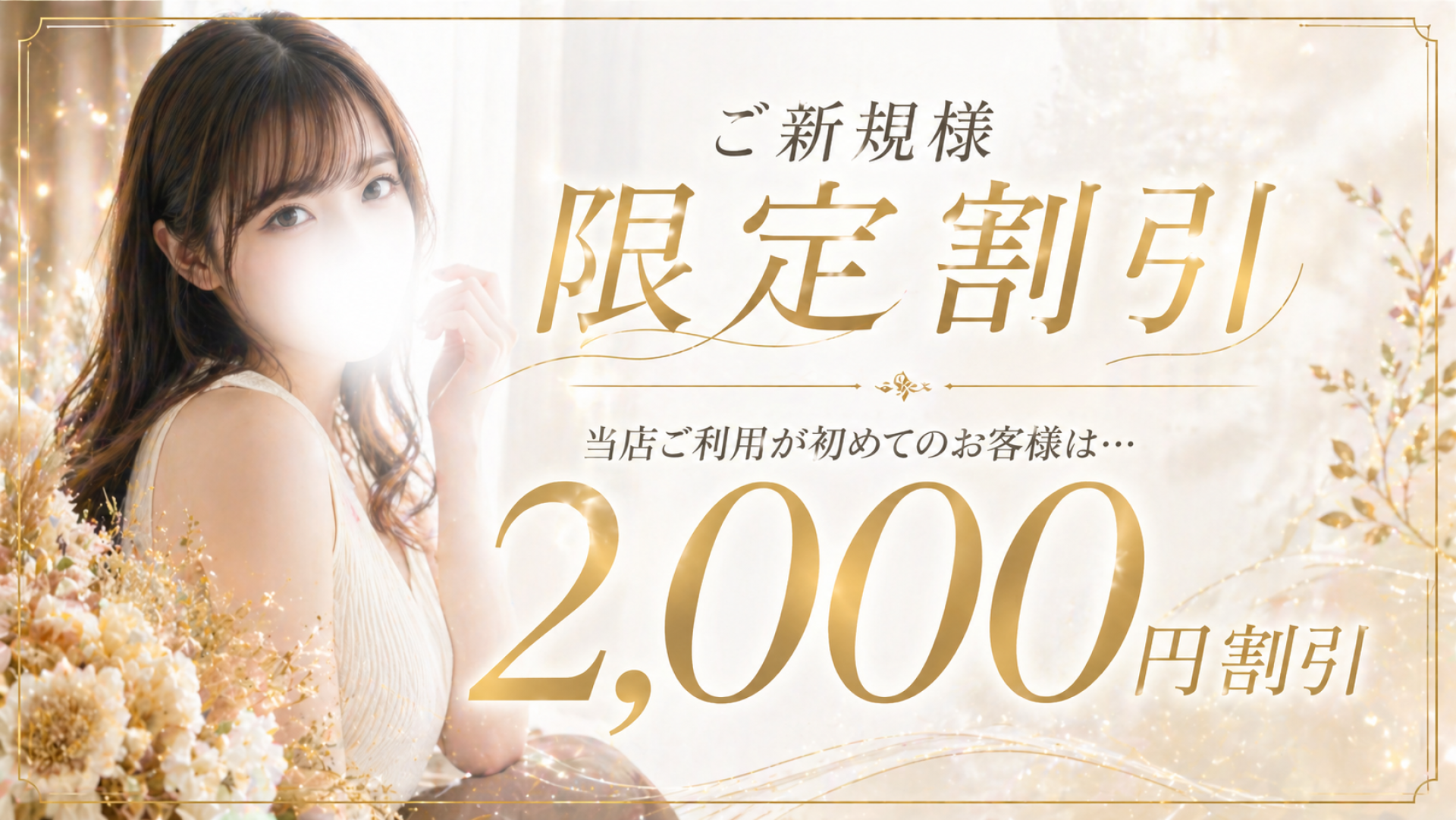 ご新規さま　2000円割引